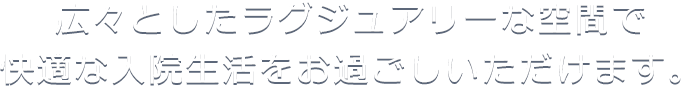 東北最大級の広さを誇る岡崎バースクリニック広々としたラグジュアリーな空間で快適な入院生活をお過ごしいただけます
