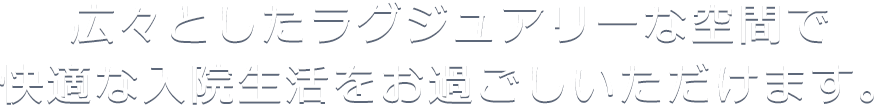 東北最大級の広さを誇る岡崎バースクリニック広々としたラグジュアリーな空間で快適な入院生活をお過ごしいただけます